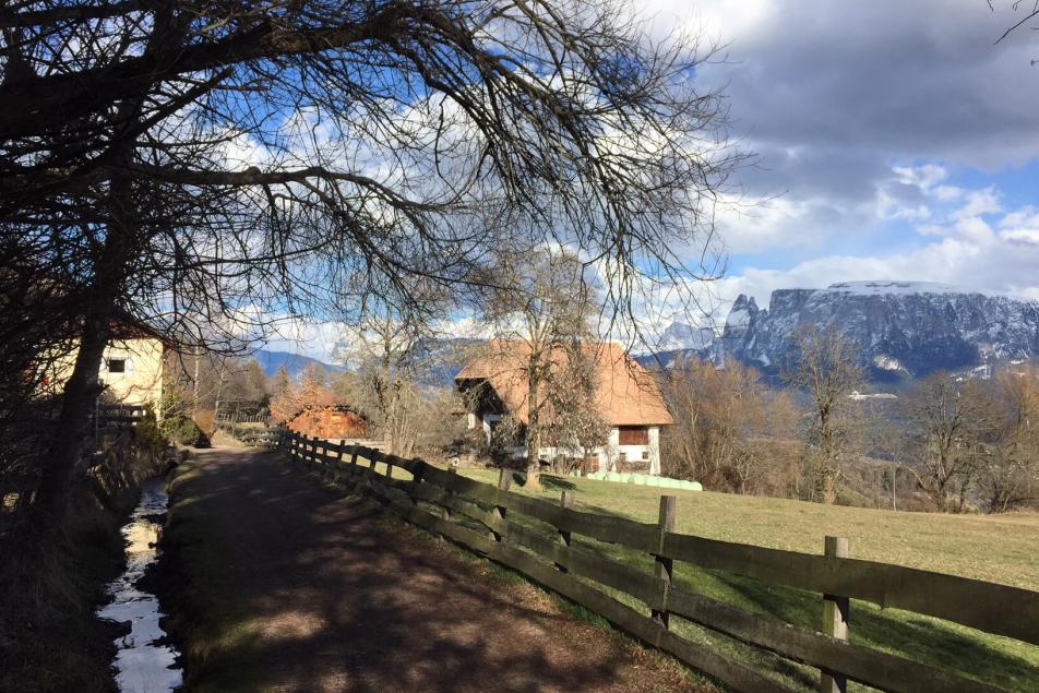 Wellnessurlaub Südtirol: Wandern an der Freudpromenade am Ritten - Chalet Grumer