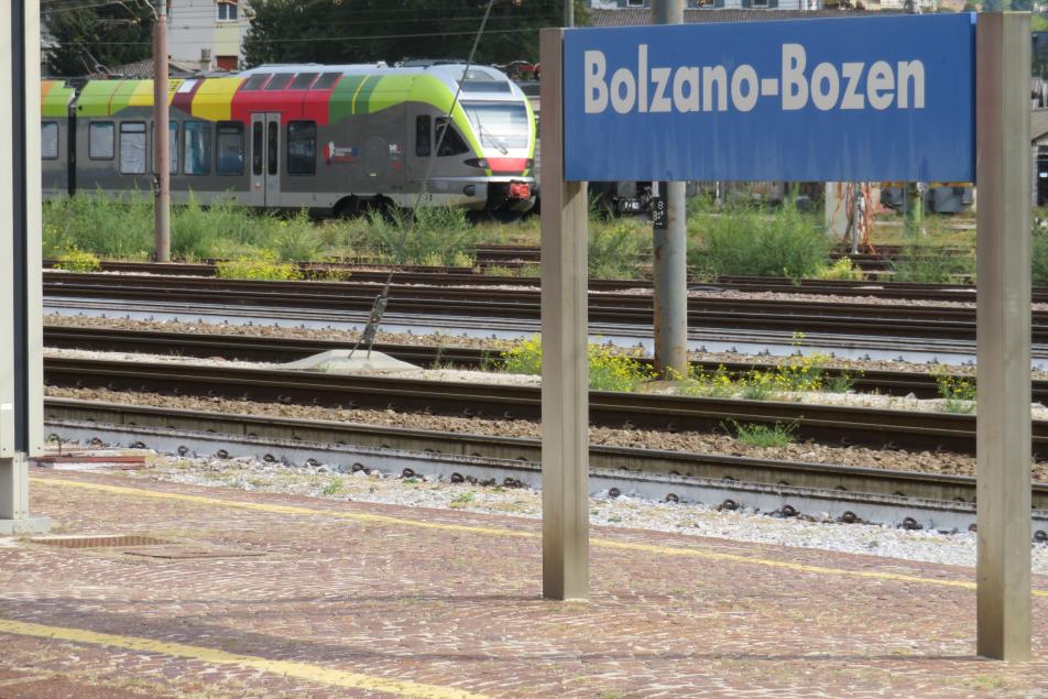 Train Station Bolzano Bozen South Tyrol Public Transport Italy