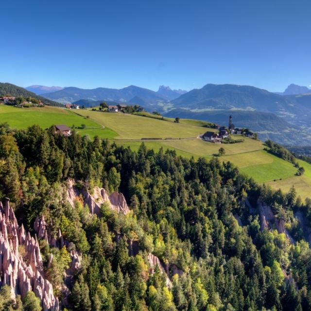 Renon Earth Pyramids Natural UNESCO World Heritage in the Dolomites South Tyrol