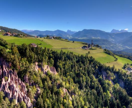 Renon Earth Pyramids Natural UNESCO World Heritage in the Dolomites South Tyrol